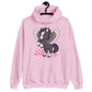 Kawaii Pegasus Cute Graphic Hoodie - Pink