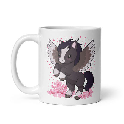 Kawaii Pegasus Cute Mug – White 11 oz