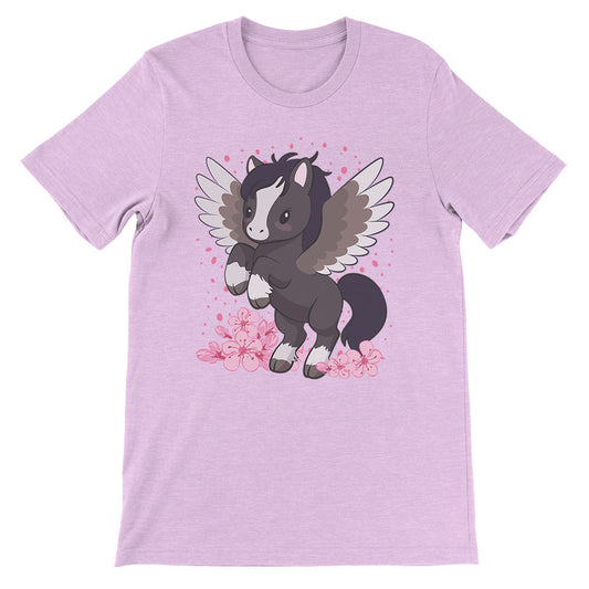 Kawaii Pegasus Year of Horse T-shirt - Heather Prism Lilac