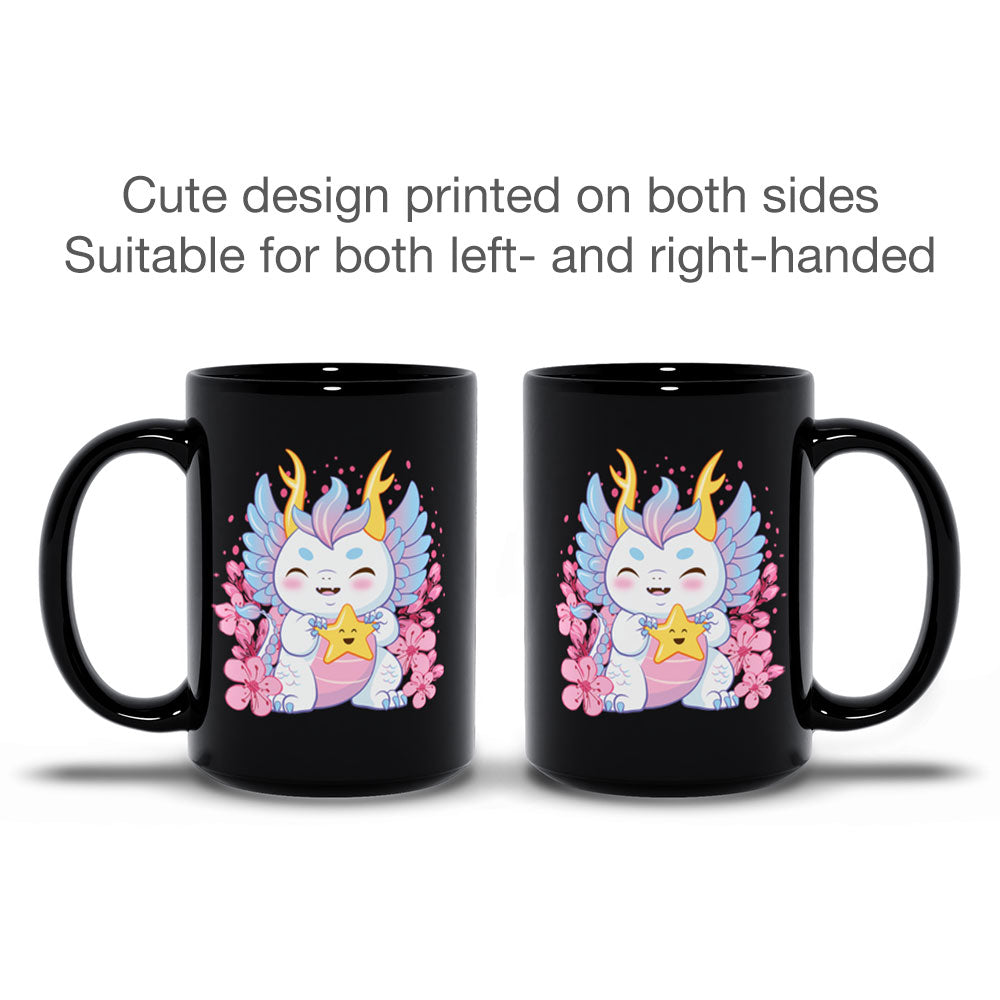My Lucky Star Kawaii Dragon Cute Mug - printed on 2 sides