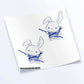 Rabbit Warrior Chinese Zodiac Kawaii Sticker Sheet set of 2