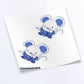 Rat Warrior Chinese Zodiac Kawaii Sticker Sheet set of 2