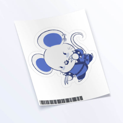 Rat Warrior Chinese Zodiac Kawaii Sticker Sheet