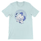 Rooster Warrior Chinese Zodiac Kawaii T-shirt - Heather Ice Blue