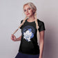 Rooster Warrior Chinese Zodiac Kawaii T-shirt for Women
