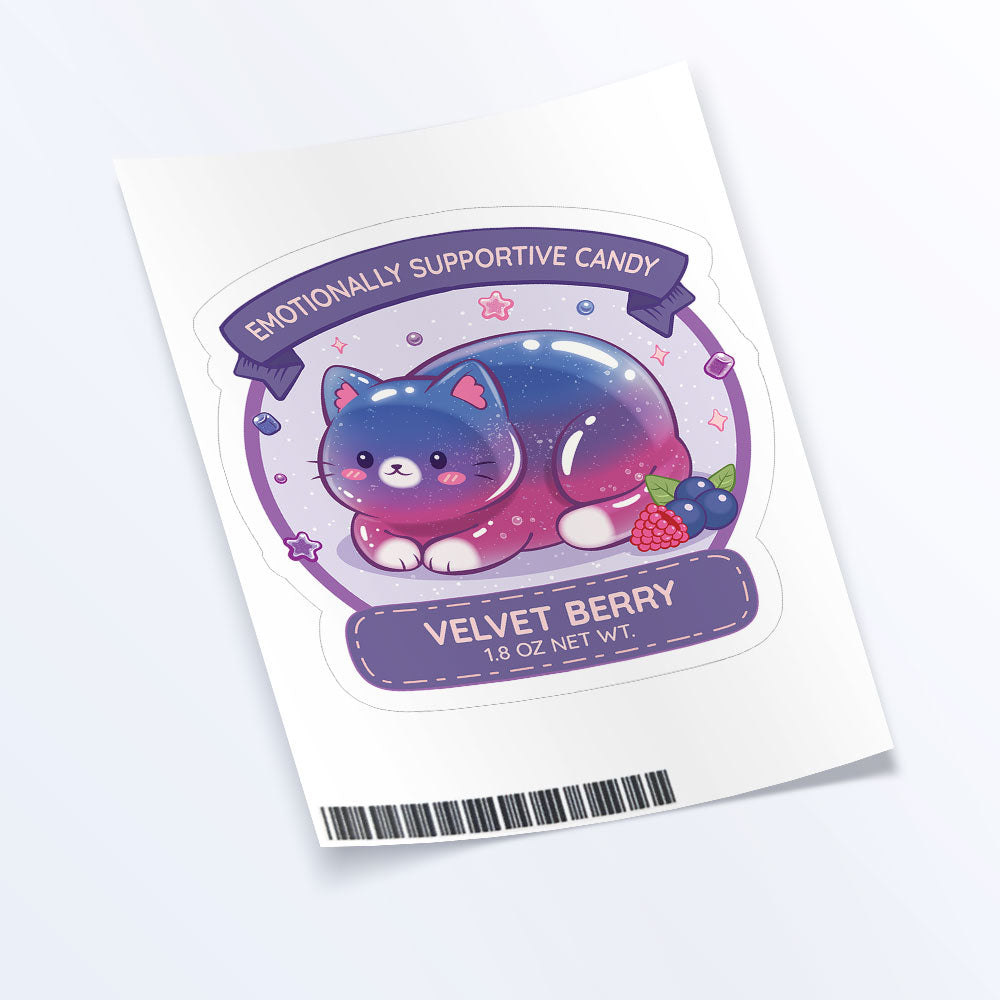 Subtle Bisexual Pride Cute Cat Loaf Sticker Sheet