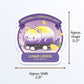 Subtle Nonbinary Pride Cute Cat Loaf Sticker Measurements