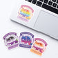Subtle LGBTQ+ Pride Cute Cat Loaf Stickers for Laptops