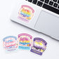 Subtle LGBTQ+ Pride Cute Cat Loaf Stickers for Laptop