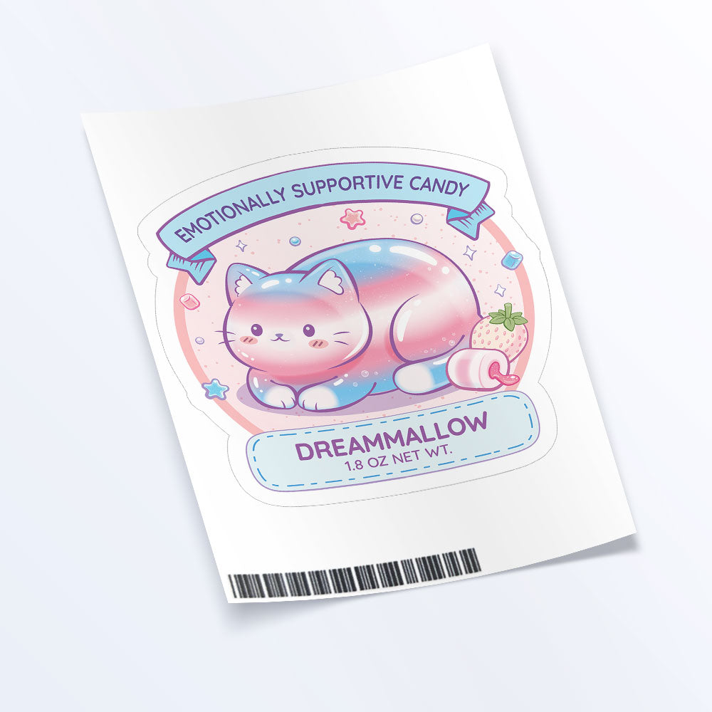 Subtle Transgender Pride Cute Cat Loaf Sticker Sheet