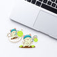 Tennis Kawaii Cats Stickers for Laptop