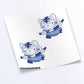 Tiger Warrior Chinese Zodiac Kawaii Sticker Sheet set of 2