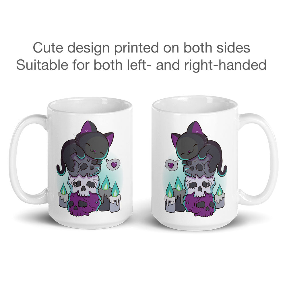Cute Pride Pastel Melting Pride Design, Asexual flag Coffee Mug by