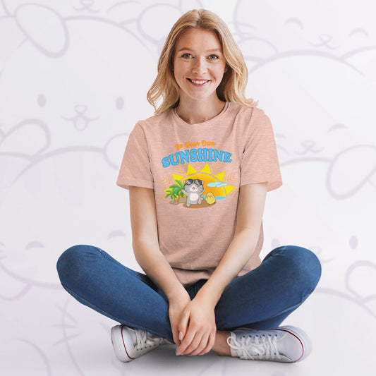 Be Your Own Sunshine Kawaii Cat Summer T-shirt