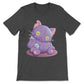 Creepy Cute Broken Cat Doll Kawaii Pastel Goth Shirt - dark grey heather