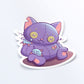 Creepy Cute Broken Cat Doll Pastel Goth Aesthetic Kawaii Sticker