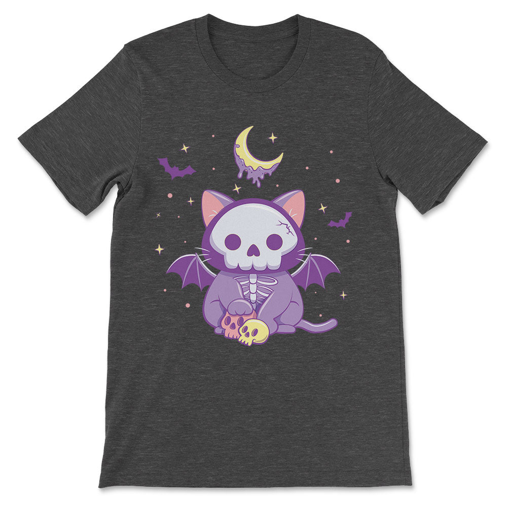 Creepy Cute Skeleton Cat Kawaii Pastel Goth Shirt
