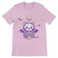 Creepy Cute Skeleton Cat Kawaii Pastel Goth Shirt - Heather Prism Lilac
