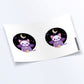 Creepy Cute Skeleton Cat Kawaii Pastel Goth Sticker Sheet - Set of 2
