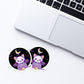 Creepy Cute Skeleton Cat Kawaii Pastel Goth Stickers for Laptop
