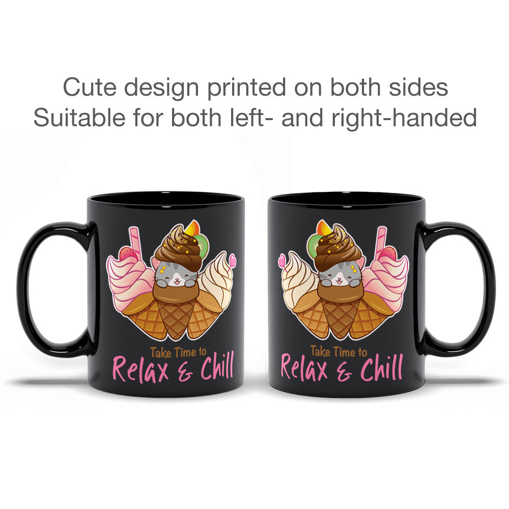 Cute Ice Cream Cat Kawaii Mug