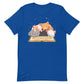 Cute Kawaii Cats Reading T-shirt for Readers and Book Lovers S / Royal Blue