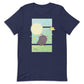 Dandelion Flight Black Cat Kawaii T-shirt Navy