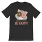 Donut Worry Be Happy Kawaii Cat T-Shirt S / Dark Grey Heather