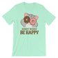 Donut Worry Be Happy Kawaii Cat T-Shirt S / Heather Mint