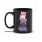 Genderfluid Pride Cute Kawaii Cat Mug 11 oz / Black