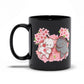 Japanese Sakura and Kawaii Cats Cute Coffee Mug - 11oz black