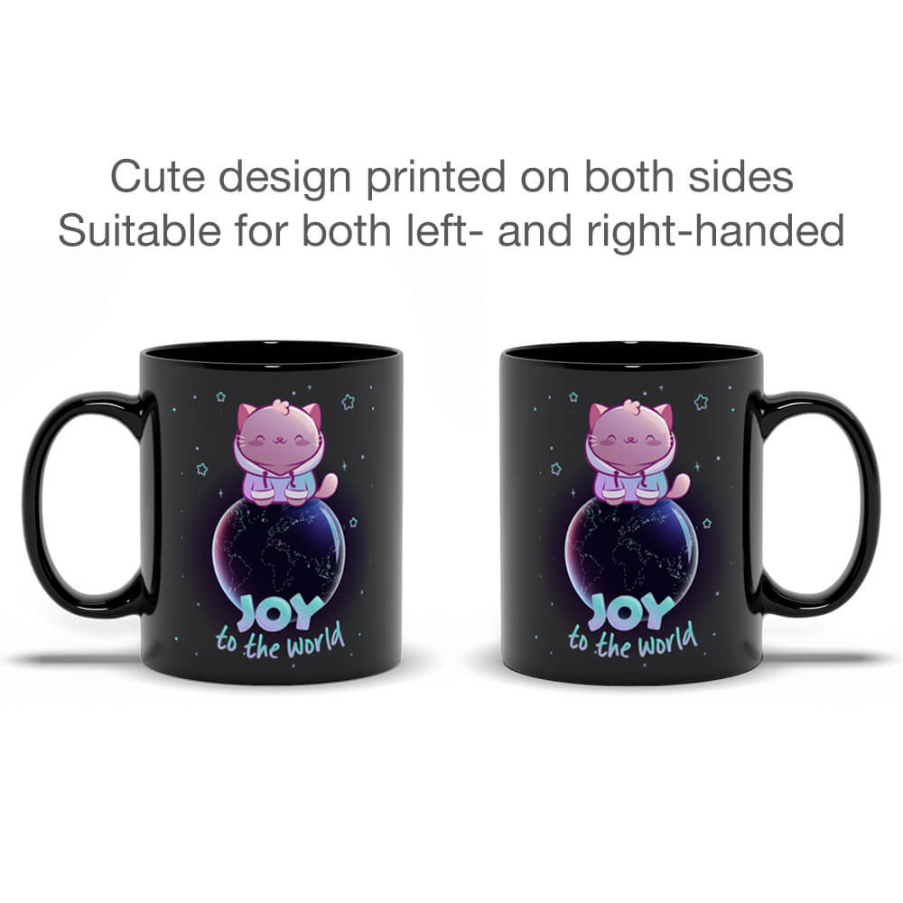 Joy to the World Kawaii Cat Cute Mug