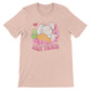 Just Vibing Year of Rabbit Kawaii T-Shirt heather peach