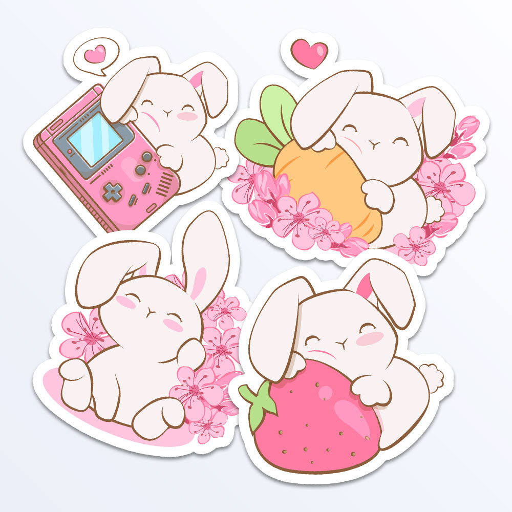 Kawaii Bunnies Year of Rabbit Stickers