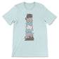 Kawaii Cat Pile Demiboy Pride T-Shirt - Heather Ice blue