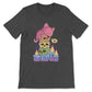 Kawaii Cat on Rainbow Skulls Pastel Goth LGBTQ Pride Shirt - dark grey heather