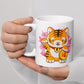 Kawaii Year of Tiger Coffee Mug in hand