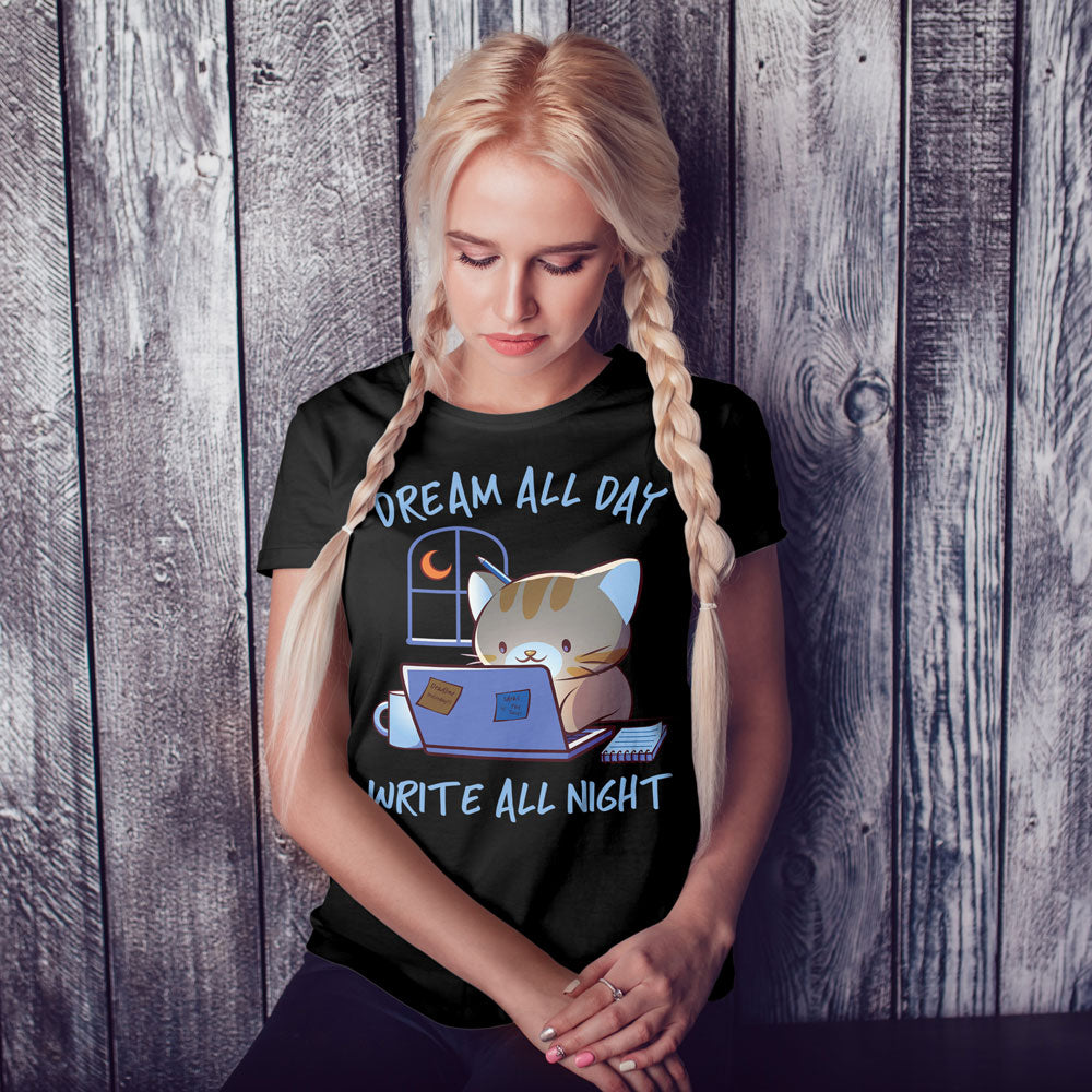 Kawaii Cat T-shirt for Writers