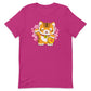 Lucky Big Cat Kawaii Year of Tiger T-shirt - Berry