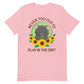 Never Too Old to Play in the Dirt Kawaii Cat Gardening T-shirt S / Pink