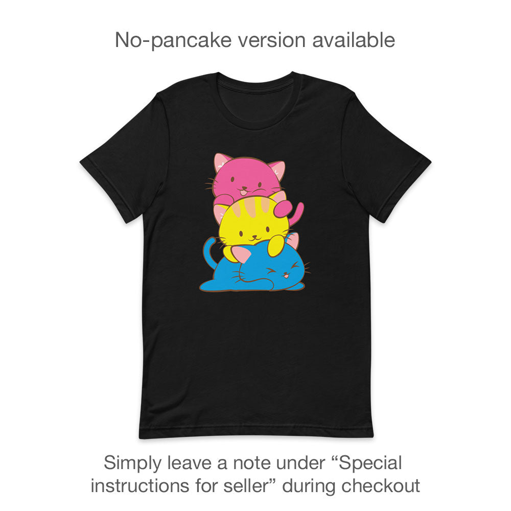 Kawaii Cat Pile Pansexual Pride T-Shirt