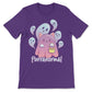 Purranormal Kawaii Ghost Cat Cute Halloween Shirt - Purple