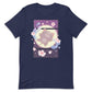 Sakura Flight Fantasy Kawaii Cat T-shirt Navy