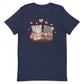 Stay Cozy Valentines Day Kawaii Cats T-shirt - Navy