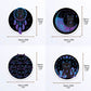 Witchy Black Cat Kawaii Stickers Measurements