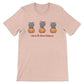 Yoga Cats on Pumpkins Kawaii T-shirt for Fall - Heather Peach