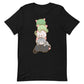 Kawaii Cat Pile Aromantic Pride T-Shirt S / Black