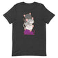 Kawaii Cat Pile Asexual Pride T-Shirt S / Dark Grey Heather
