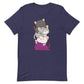 Kawaii Cat Pile Asexual Pride T-Shirt S / Heather Midnight Navy
