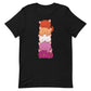 Kawaii Cat Pile Lesbian Pride T-Shirt S / Black